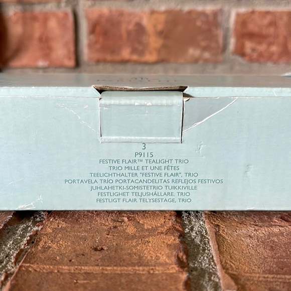 NIB PartyLite Festive Flair Tealight Trio - Picture 3 of 7